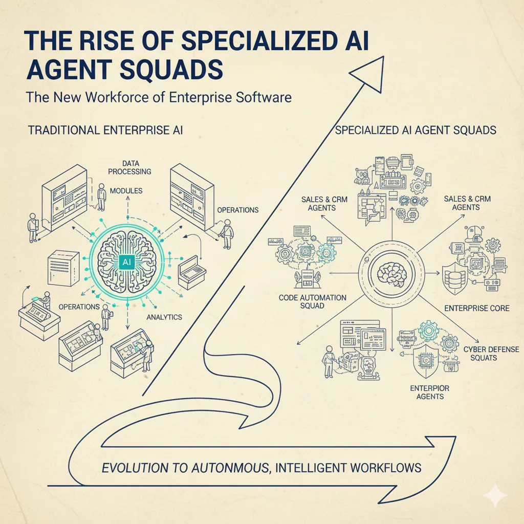 The Rise of Specialized AI Agent Squads: The New Workforce of Enterprise Software